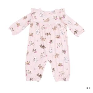 Angel Dear Fluffy Puppy Ruffle Romper